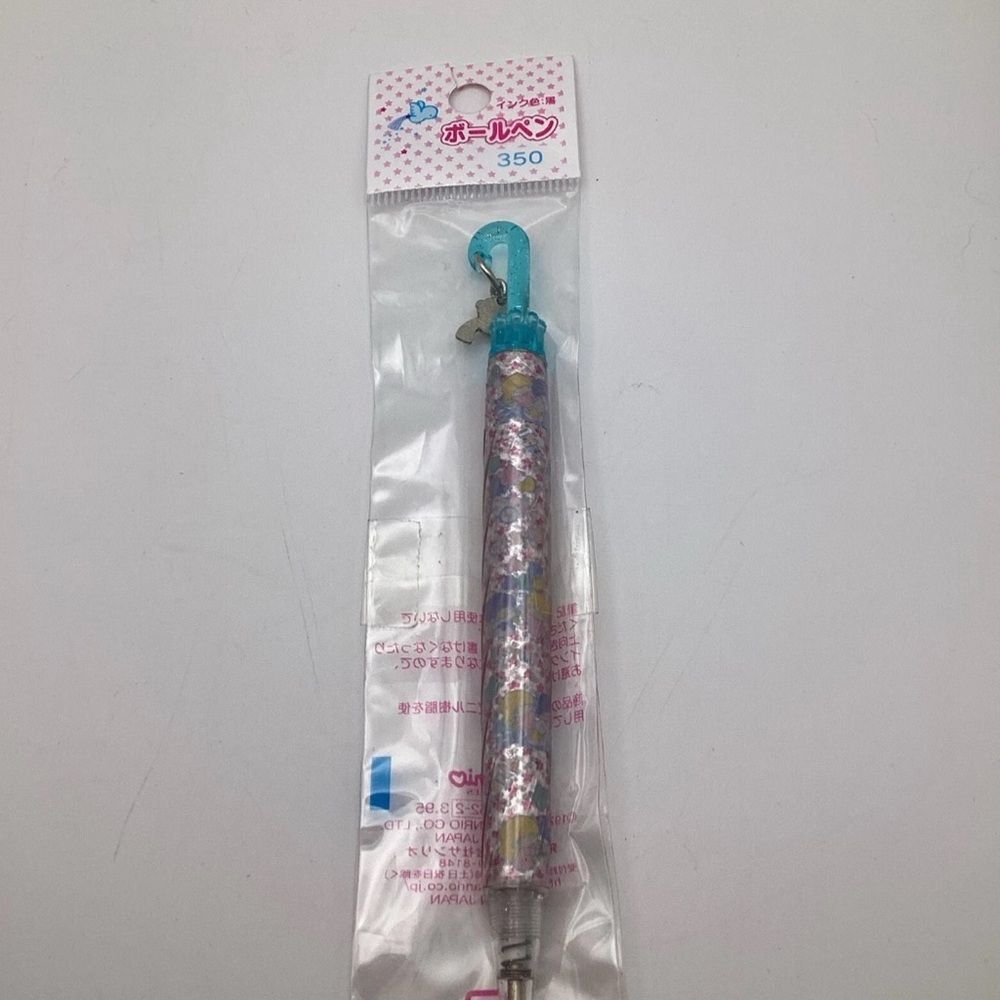 Sanrio Japan Little Twin Stars Mascot Ballpoint Pen With Charm Vintage 2003 NIP